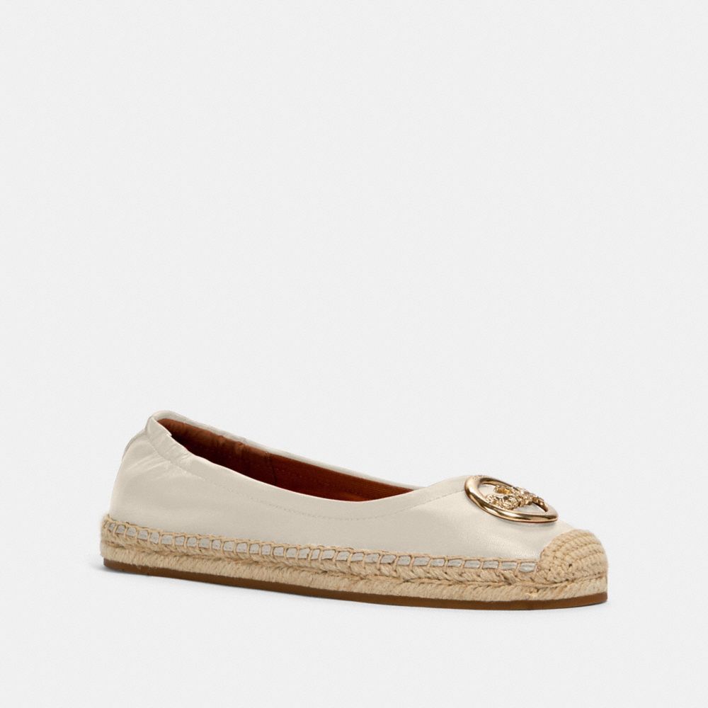 COACH CLARA ESPADRILLE - CHALK - G4839