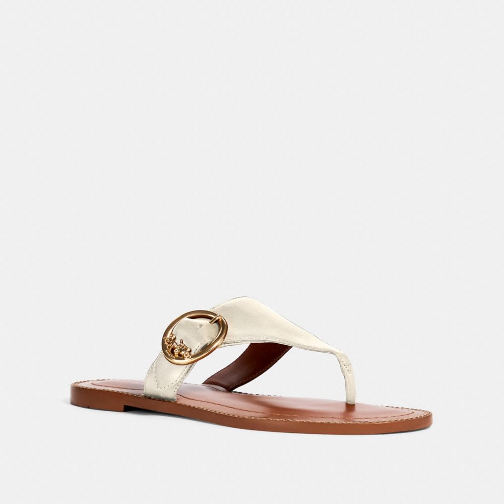 COACH LESLI SANDAL - CHALK - G4855