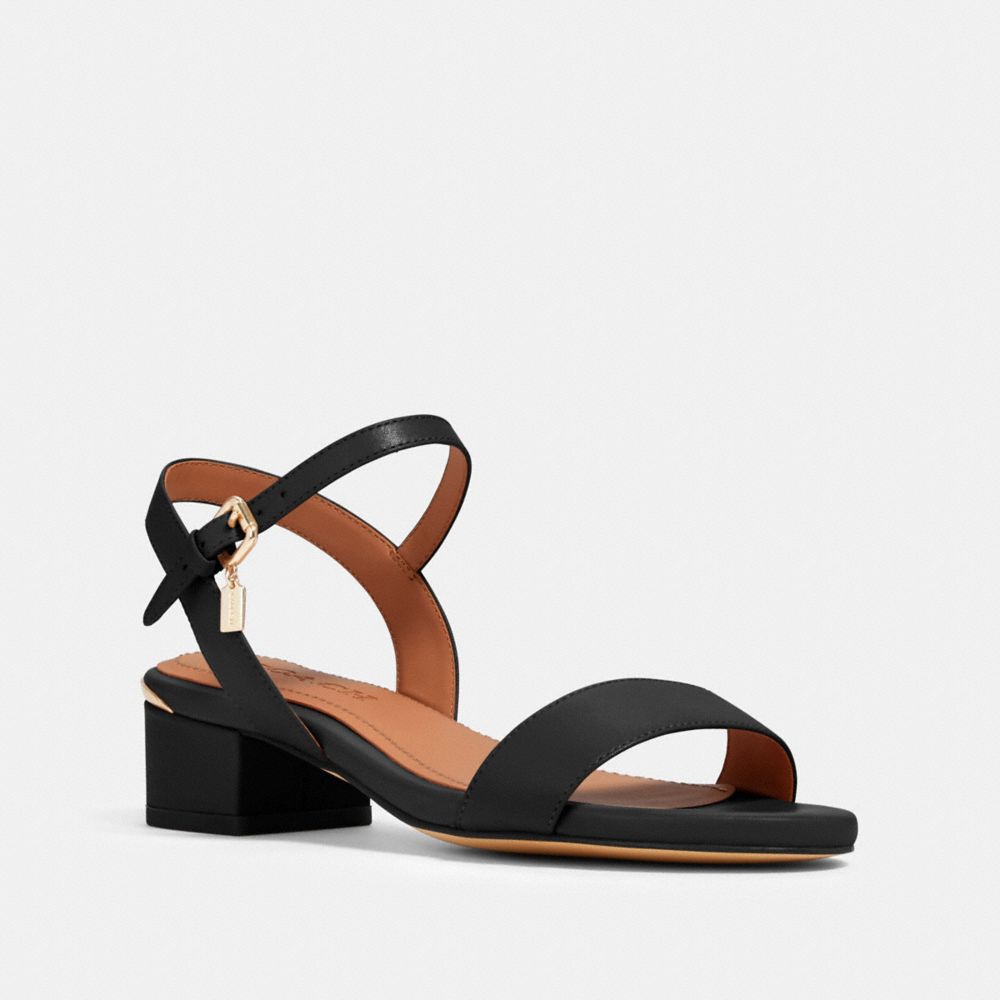 COACH G4869 IDA SANDAL BLACK COACH SHOES