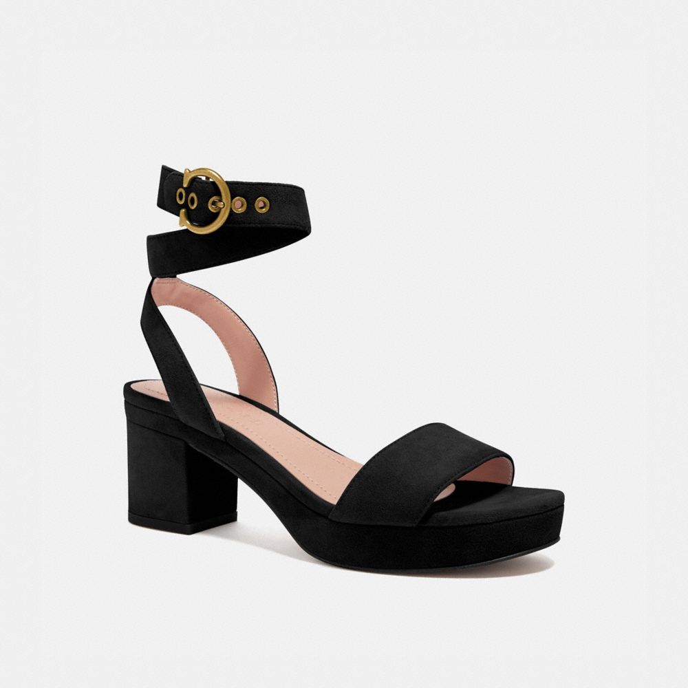 COACH G4902 SERENA SANDAL BLACK