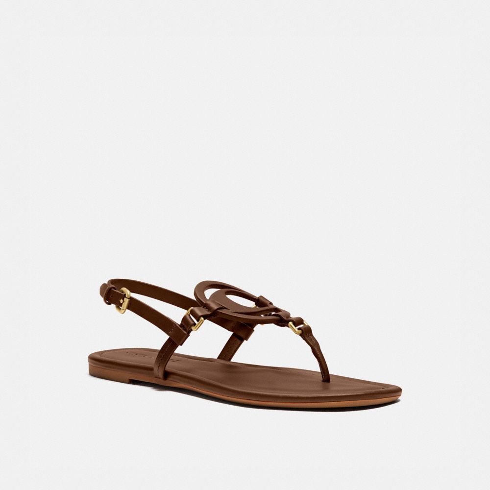 COACH G4910 - JERI SANDAL - SADDLE | COACH SHOES