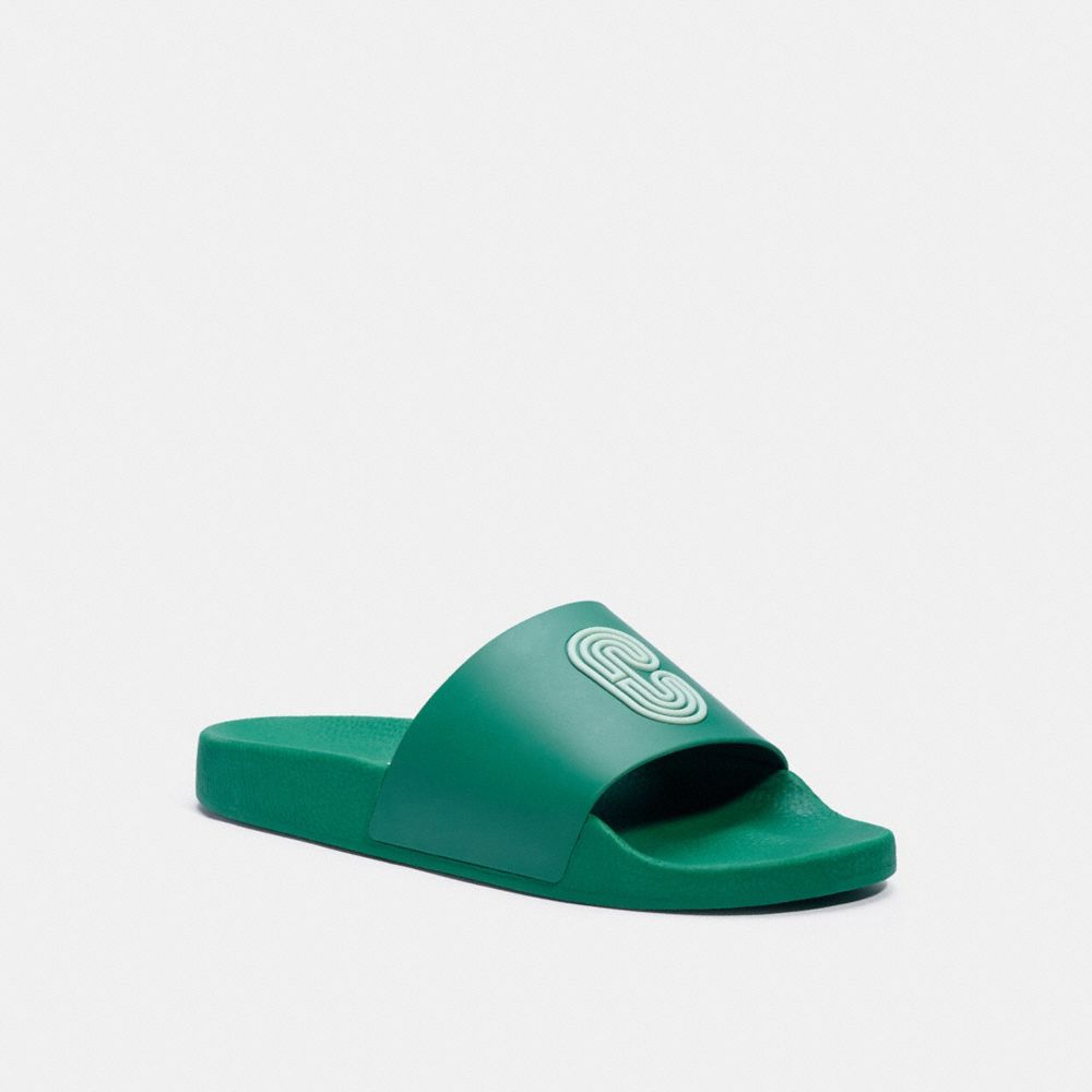 SLIDE WITH COACH PATCH - G4920 - GREEN
