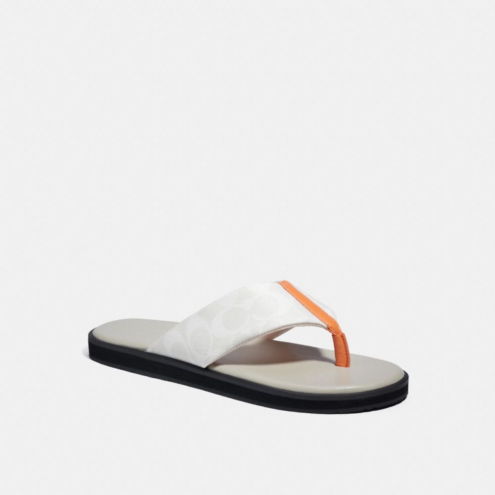 Flip Flop In Signature Canvas - G4921 - BONE