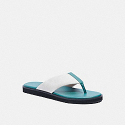 COACH FLIP FLOP IN SIGNATURE CANVAS - OCEAN - G4921