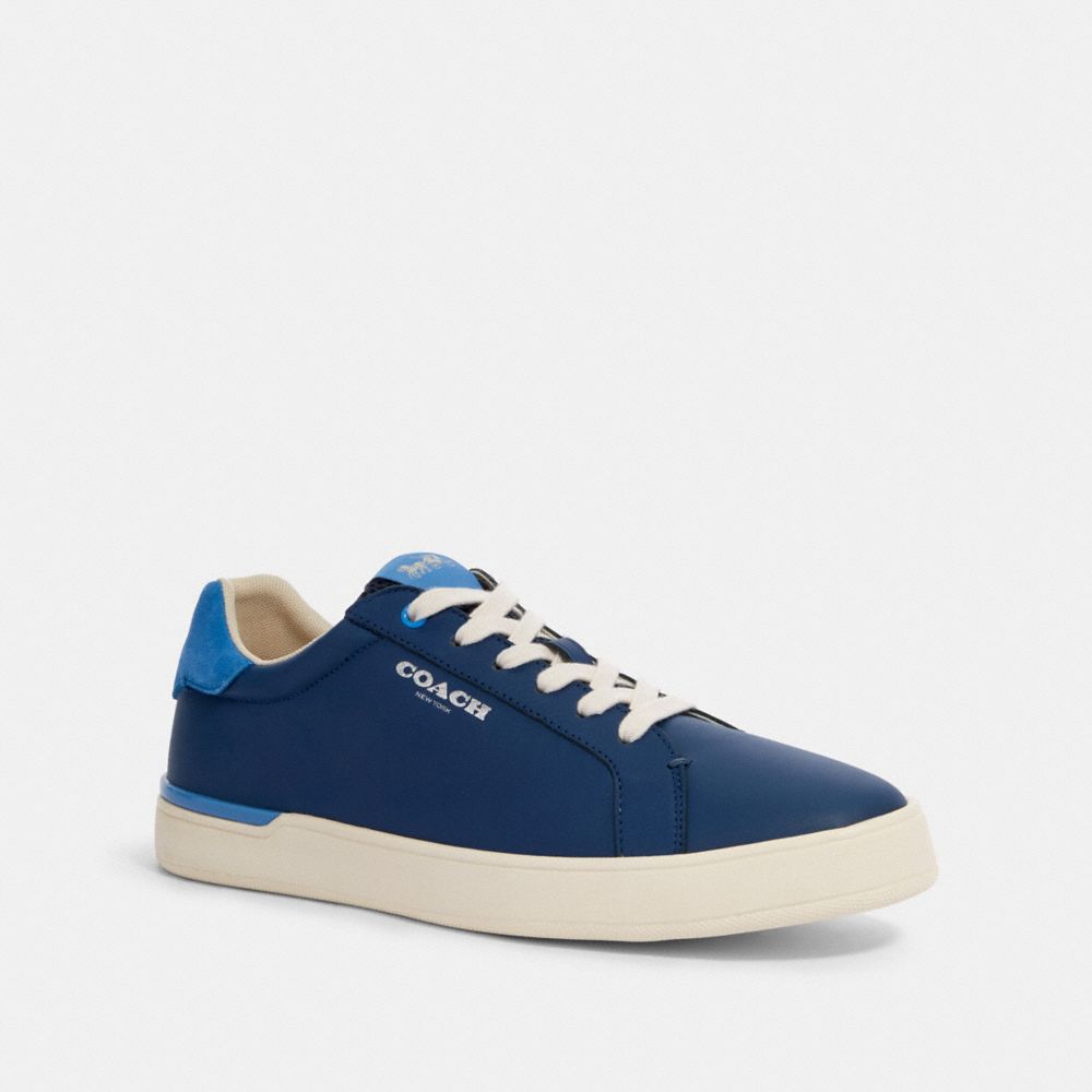 COACH G4948 CLIP LOW TOP SNEAKER IN COLORBLOCK ADMIRAL BRIGHT BLUE