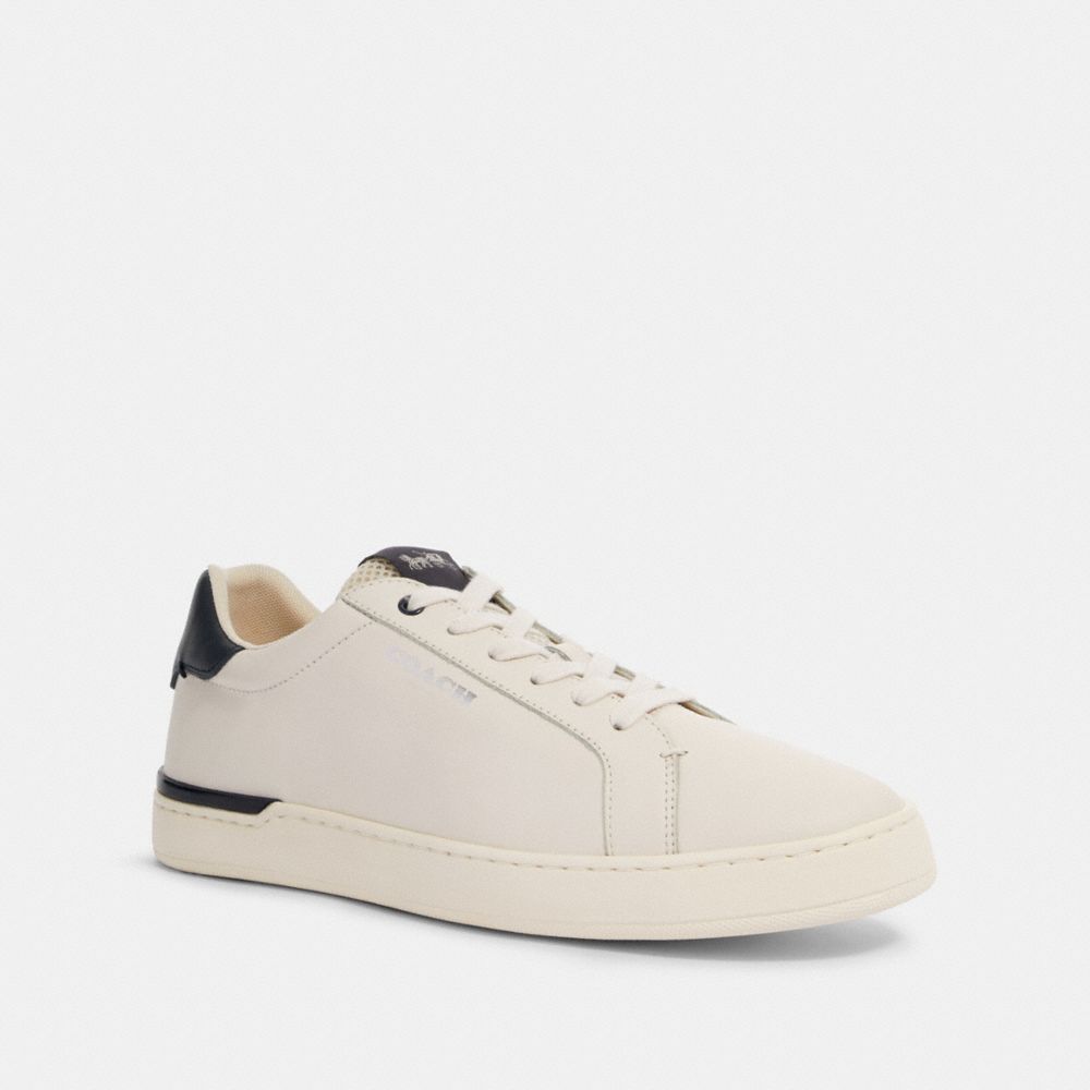 COACH CLIP LOW TOP SNEAKER - CHALK/MIDNIGHT NAVY - G4950