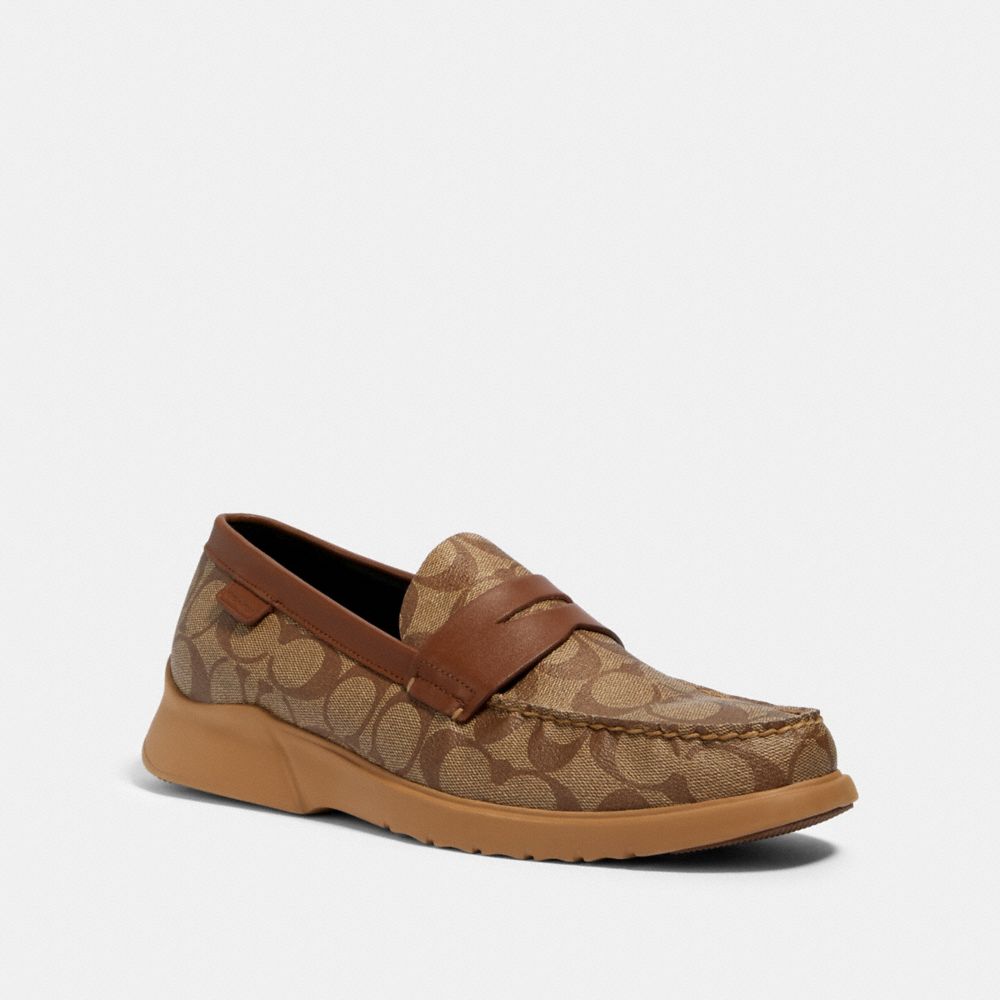 COACH G4952 Citysole Loafer KHAKI/SADDLE