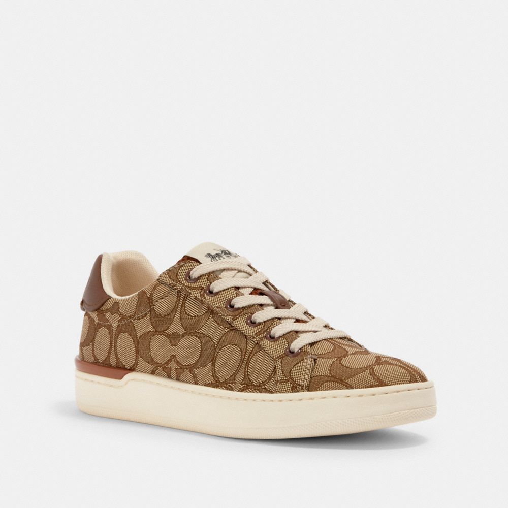 COACH G4967 - CLIP LOW TOP SNEAKER KHAKI/SADDLE