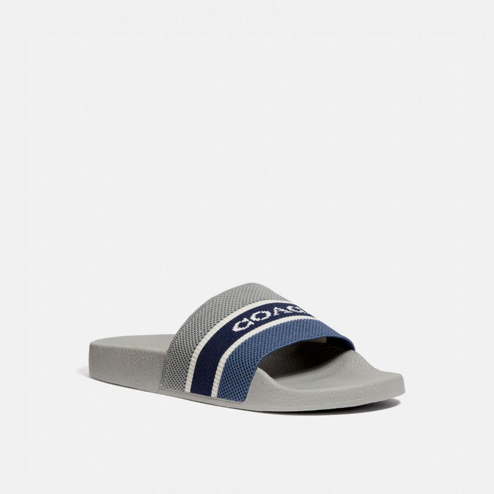 COACH G5005 KNIT SLIDE WASHED STEEL/TRUE NAVY