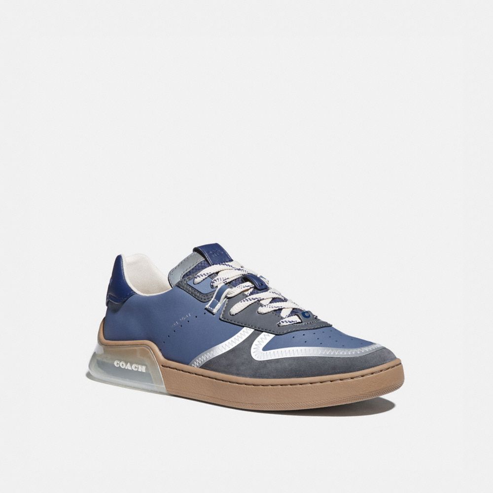 COACH CITYSOLE COURT SNEAKER IN COLORBLOCK - BLUE MIST GREY - G5014