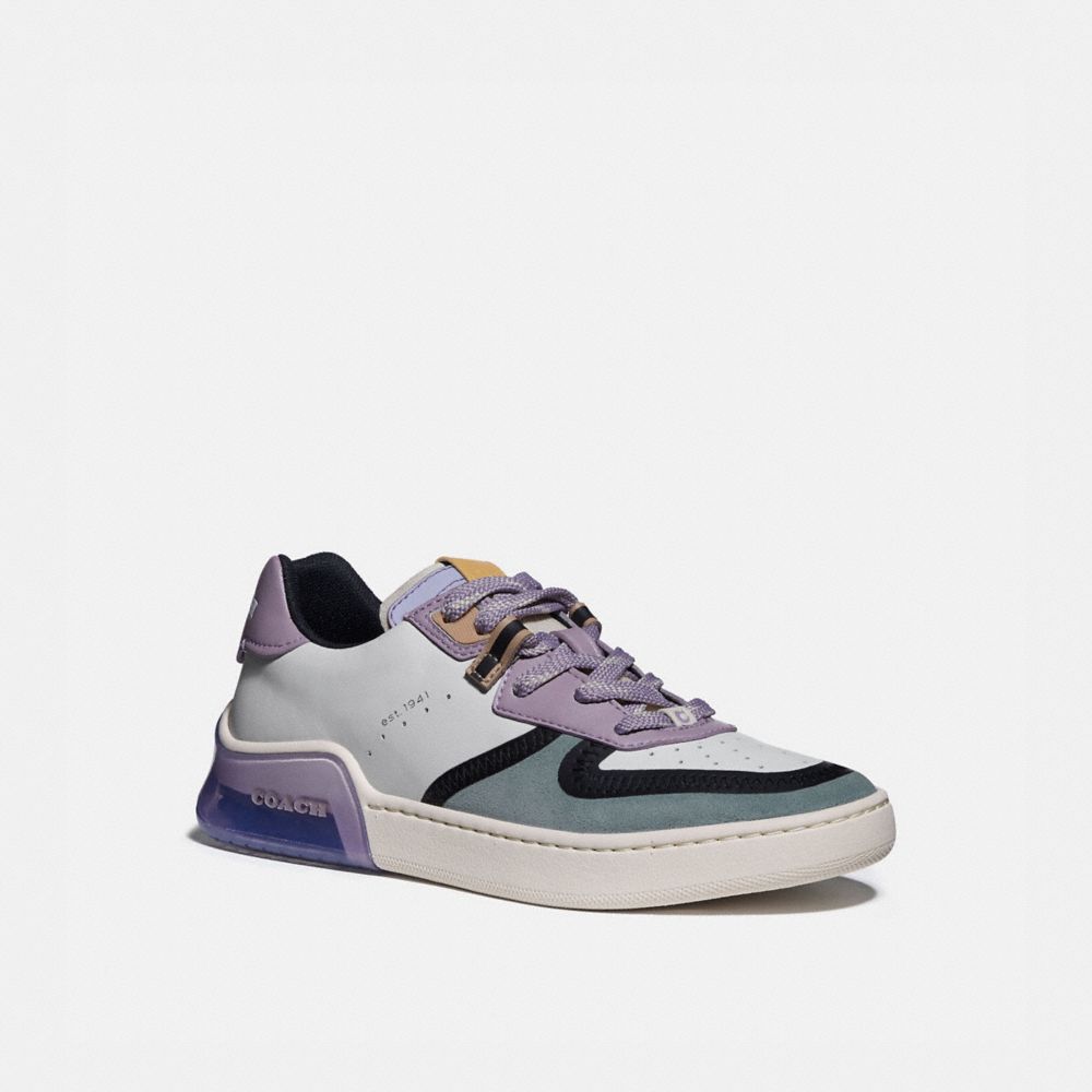 COACH G5045 Citysole Court Sneaker WHITE/SOFT LILAC