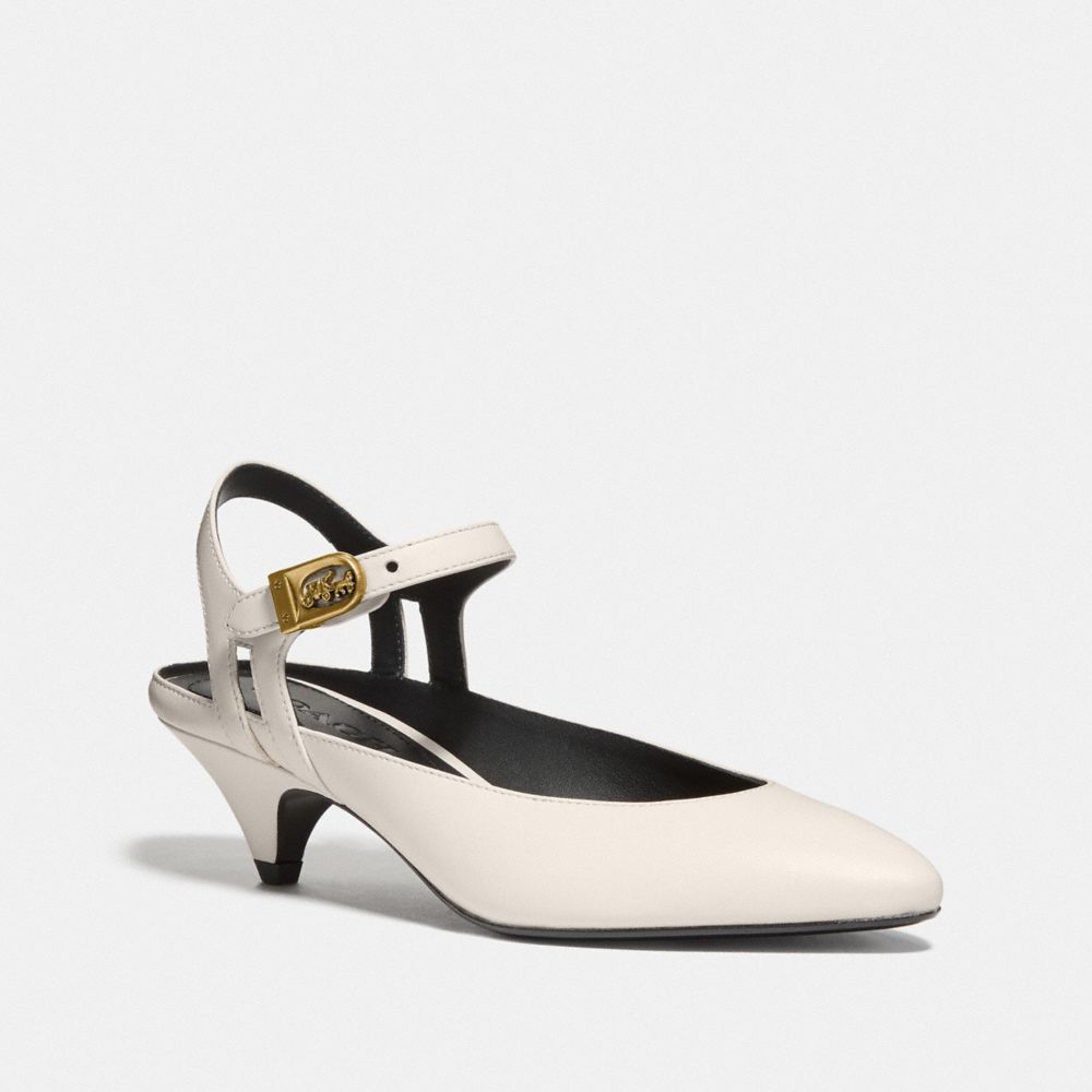 ANKLE STRAP HEEL - CHALK - COACH G5067