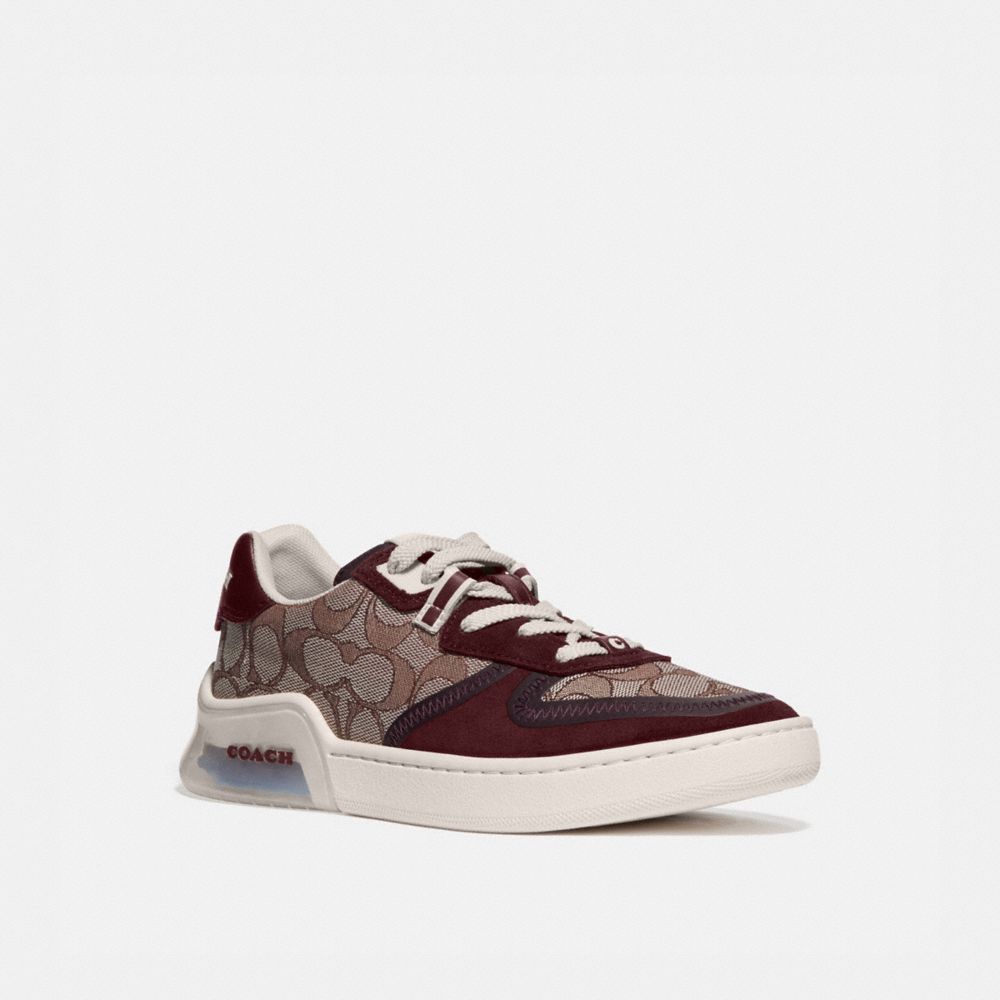 COACH G5075 Citysole Court Sneaker BURGUNDY