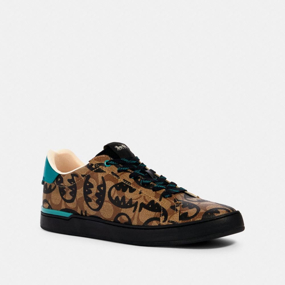 COACH G5123 - CLIP LOW TOP SNEAKER WITH REXY BY GUANG YU KHAKI