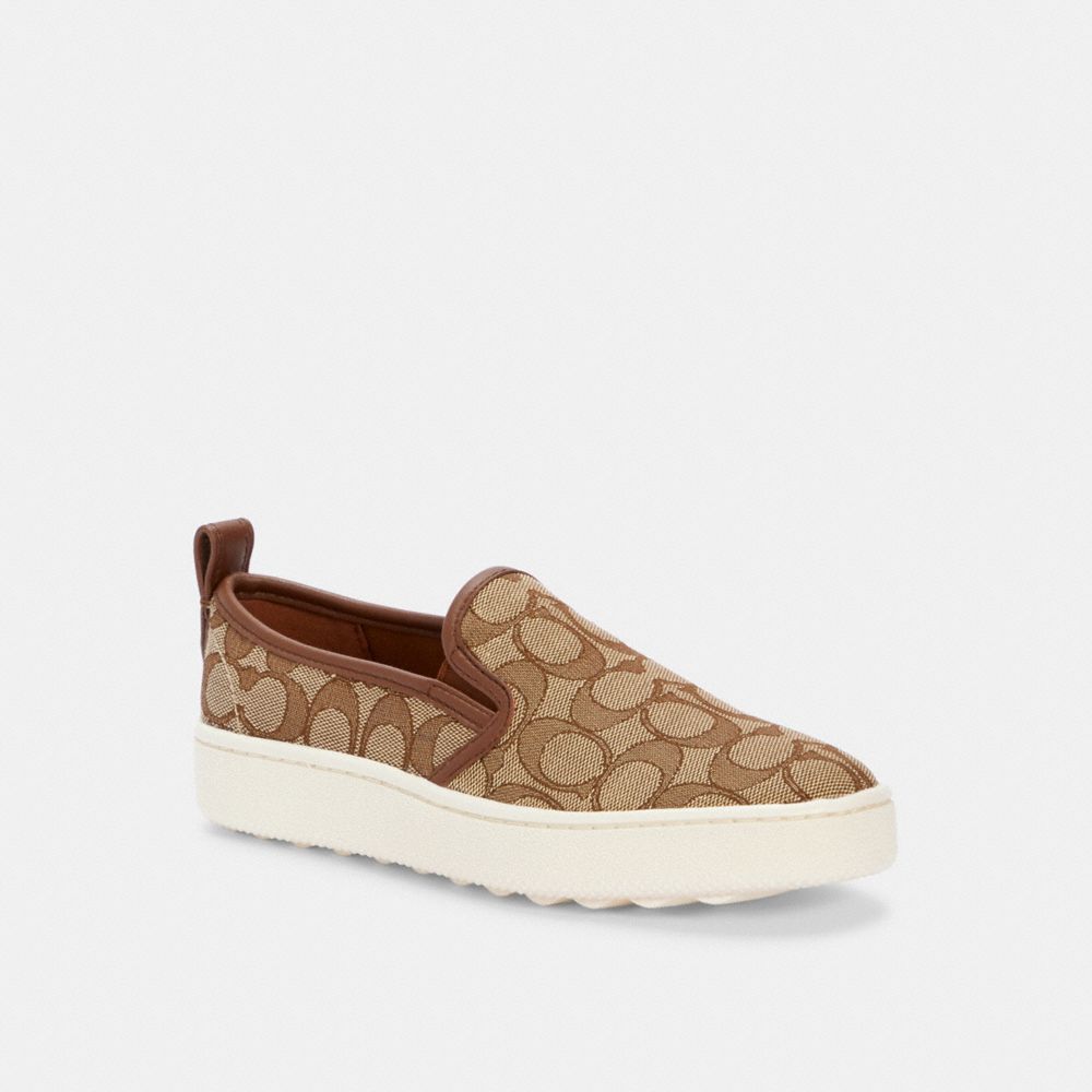 C115 SLIP ON SNEAKER - KHAKI - COACH G5311