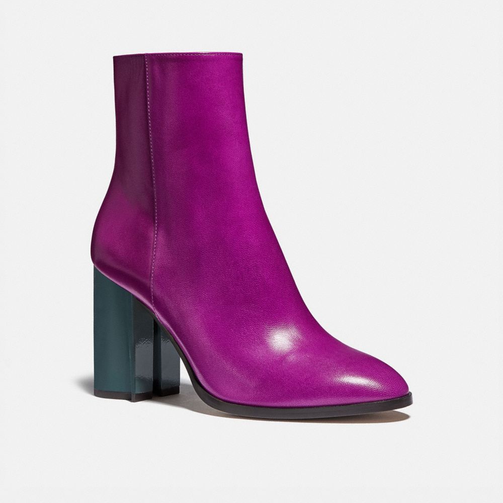 coach debi leather bootie