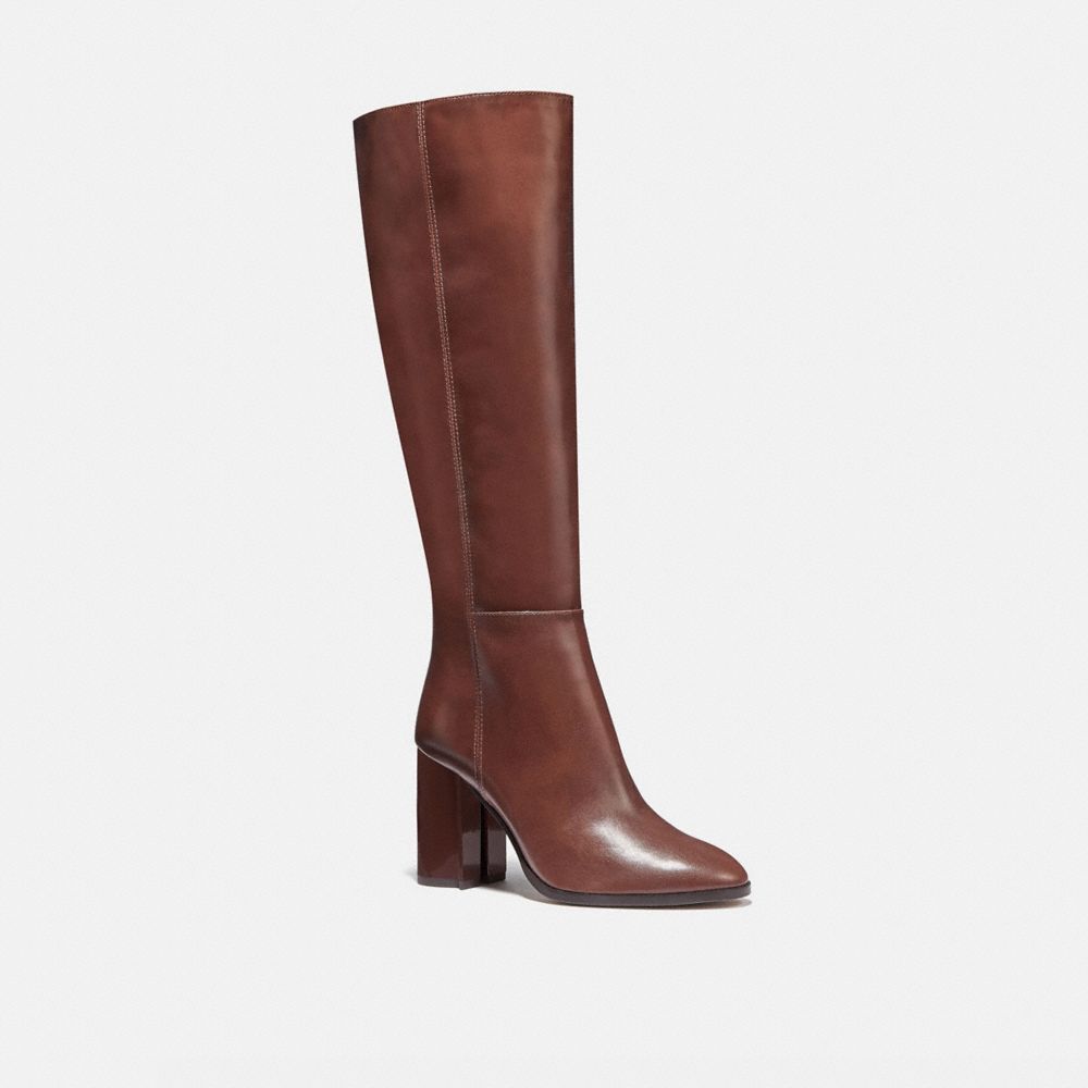 COACH BRIGITTE BOOT - DARK BROWN - G5341