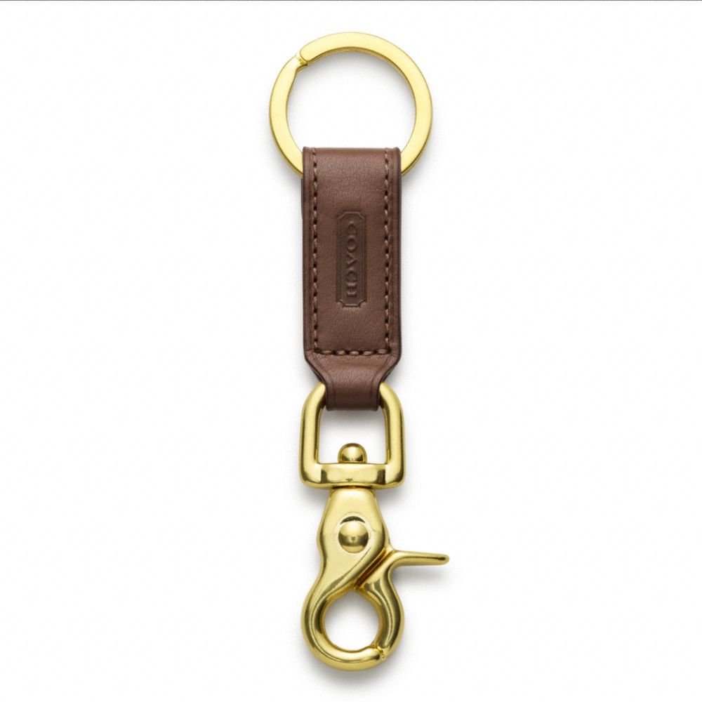 COACH IR7212 Trigger Snap Key Ring MAHOGANY