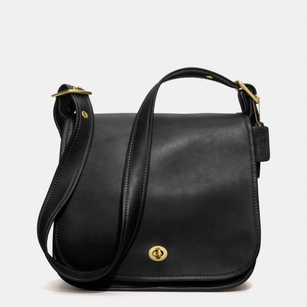 STEWARDESS BAG IN GLOVETANNED LEATHER - BLACK - COACH IR9525