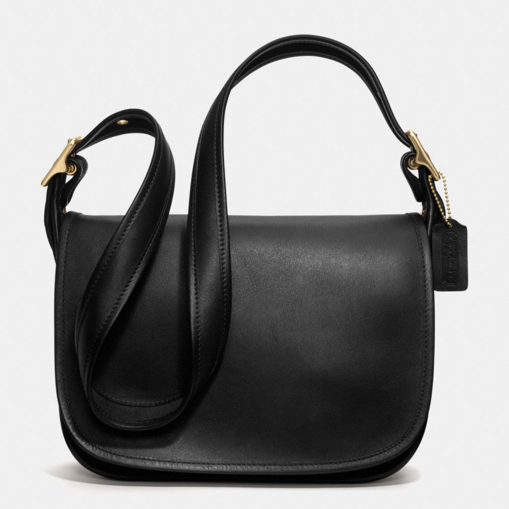 COACH IR9951 Patricias Flap Bag In Glovetanned Leather BLACK