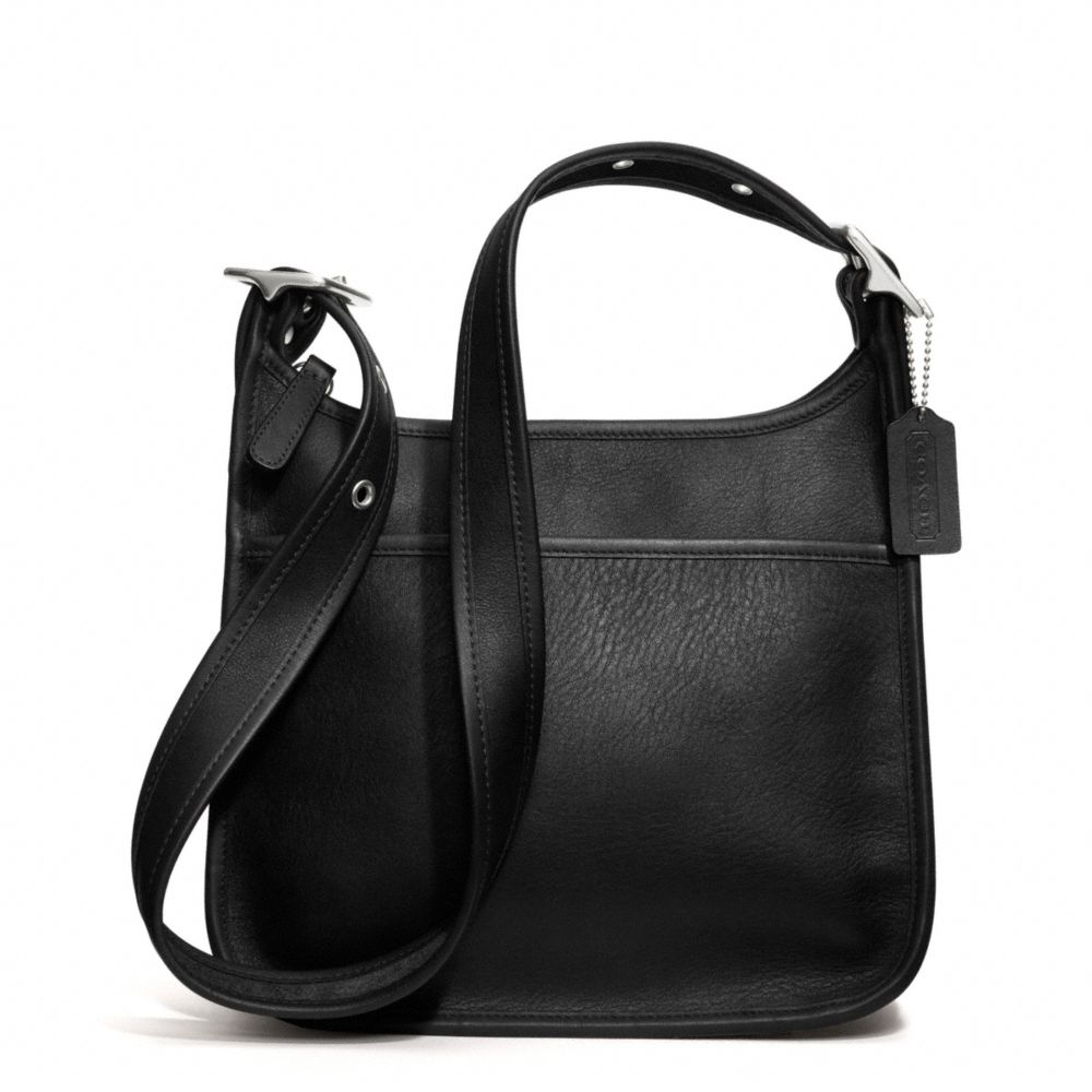 COACH IR9966 Zip Shoulder Bag In Glovetanned Leather SILVER/BLACK