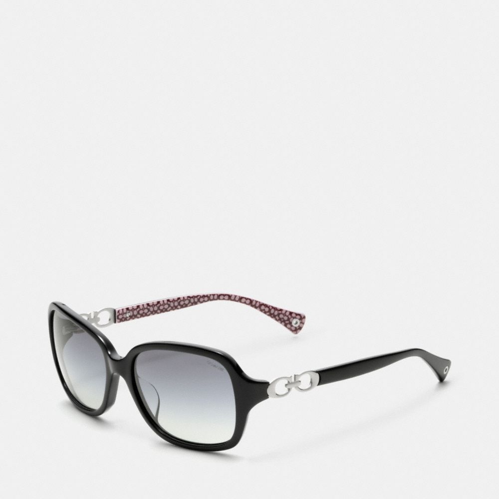 COACH L007 BEATRICE SUNGLASSES BLACK COACH ACCESSORIES