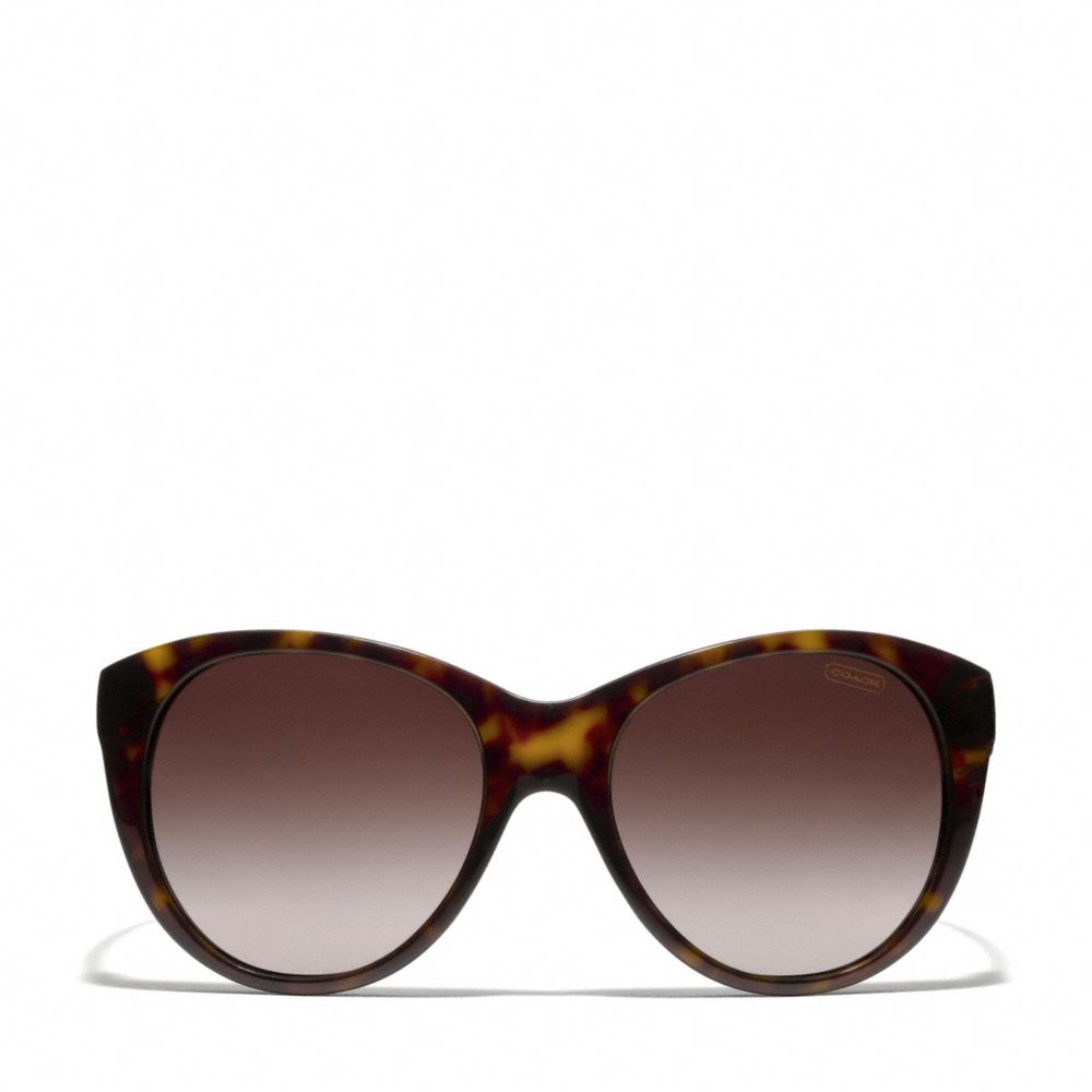 AUDREY SUNGLASSES - DARK TORTOISE/CAMEL - COACH L060