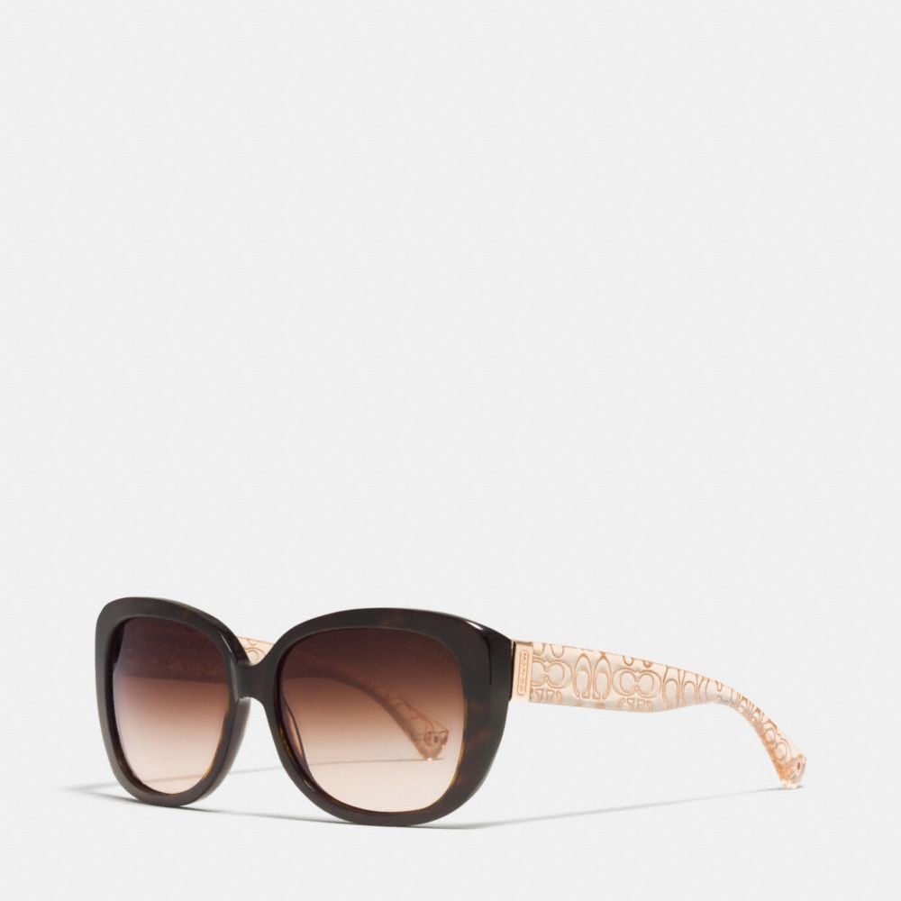 LAURIN SUNGLASSES - DARK TORTOISE - COACH L067