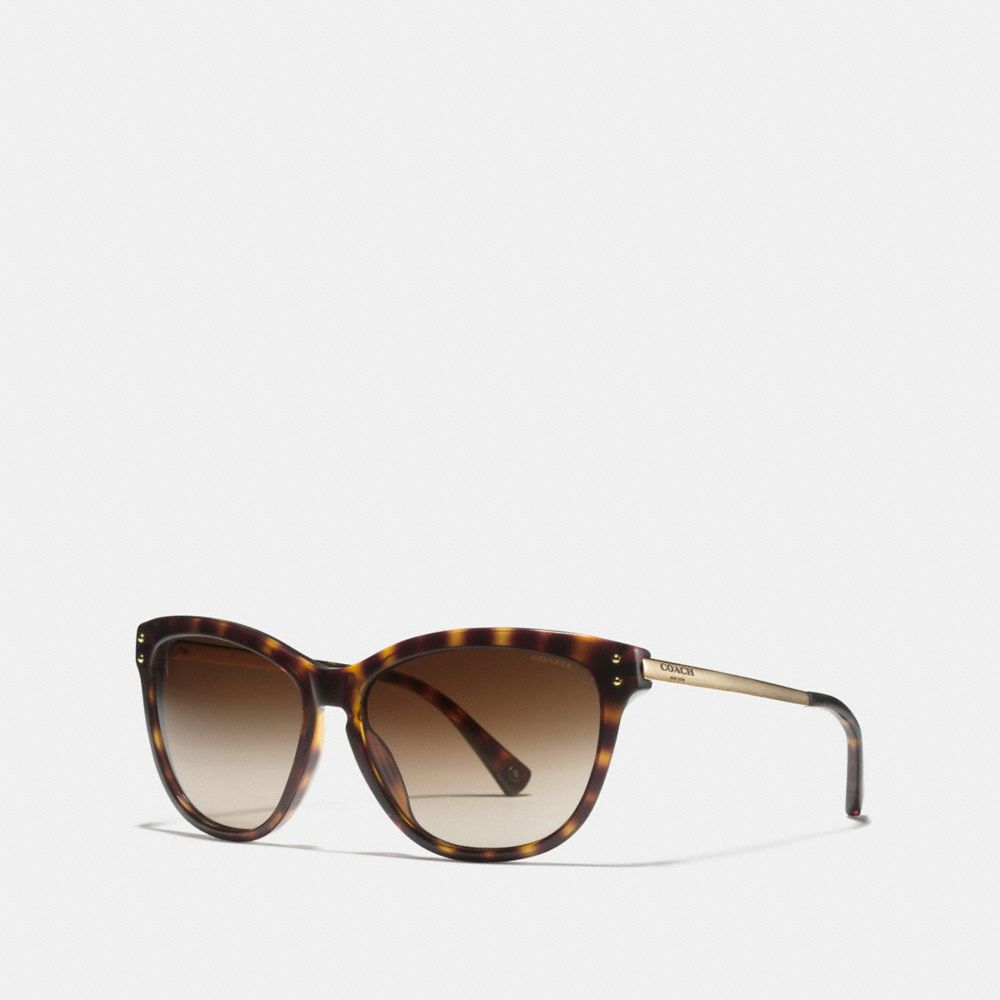 COACH L072 CELIA SUNGLASSES DARK TORTOISE/GOLD