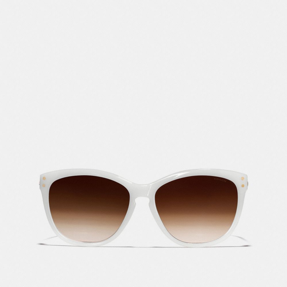 COACH CELIA SUNGLASSES - MILKY WHITE/GOLD - l072