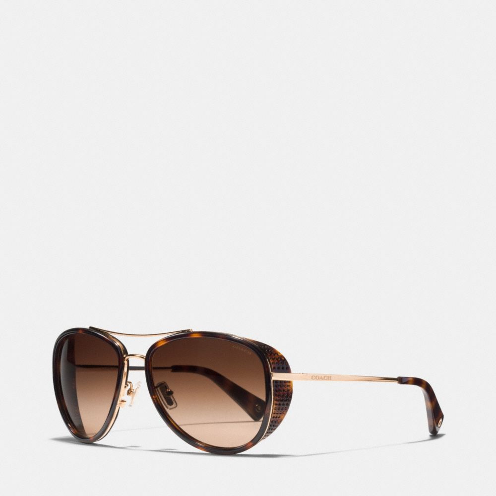 COACH l077 ANDIE SUNGLASSES DARK TORTOISE/GOLD