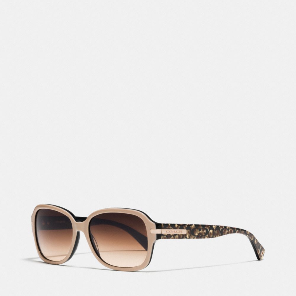 COACH AMBER SUNGLASSES - BEI BLK/BEI CLT - l082