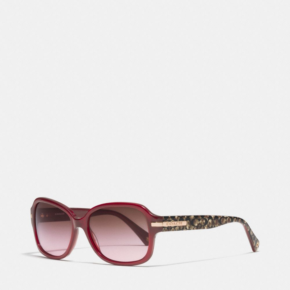 COACH L082 - AMBER SUNGLASSES BUR/BEI OCLT