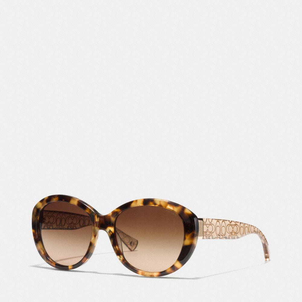 COACH L083 Asha Sunglasses SPTTY TRTSE/BRN CRYST