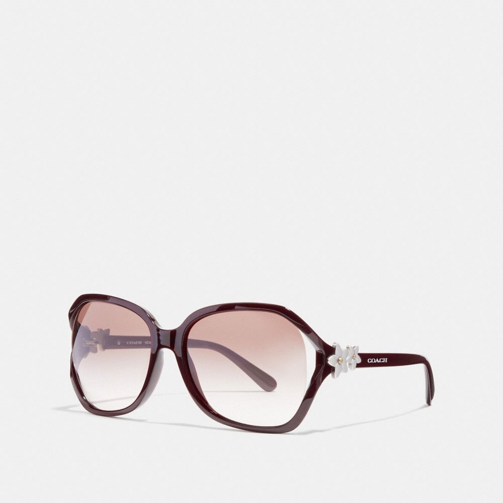 INTEGRATION FLOWER SUNGLASSES - l1033 - OXBLOOD