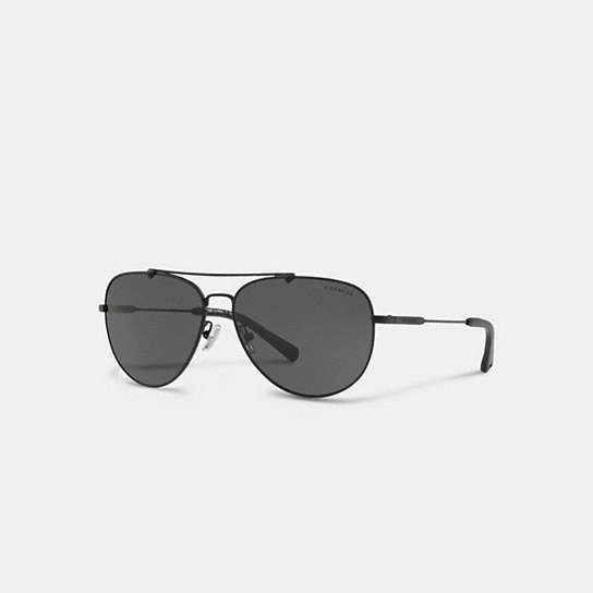 L1053 - Wire Frame Pilot Sunglasses MATTE BLACK