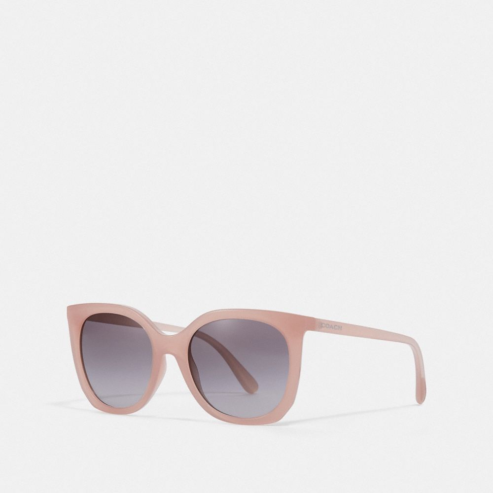 COACH ALEXA SQUARE SUNGLASSES - MILKY PINK BLUSH - L1086