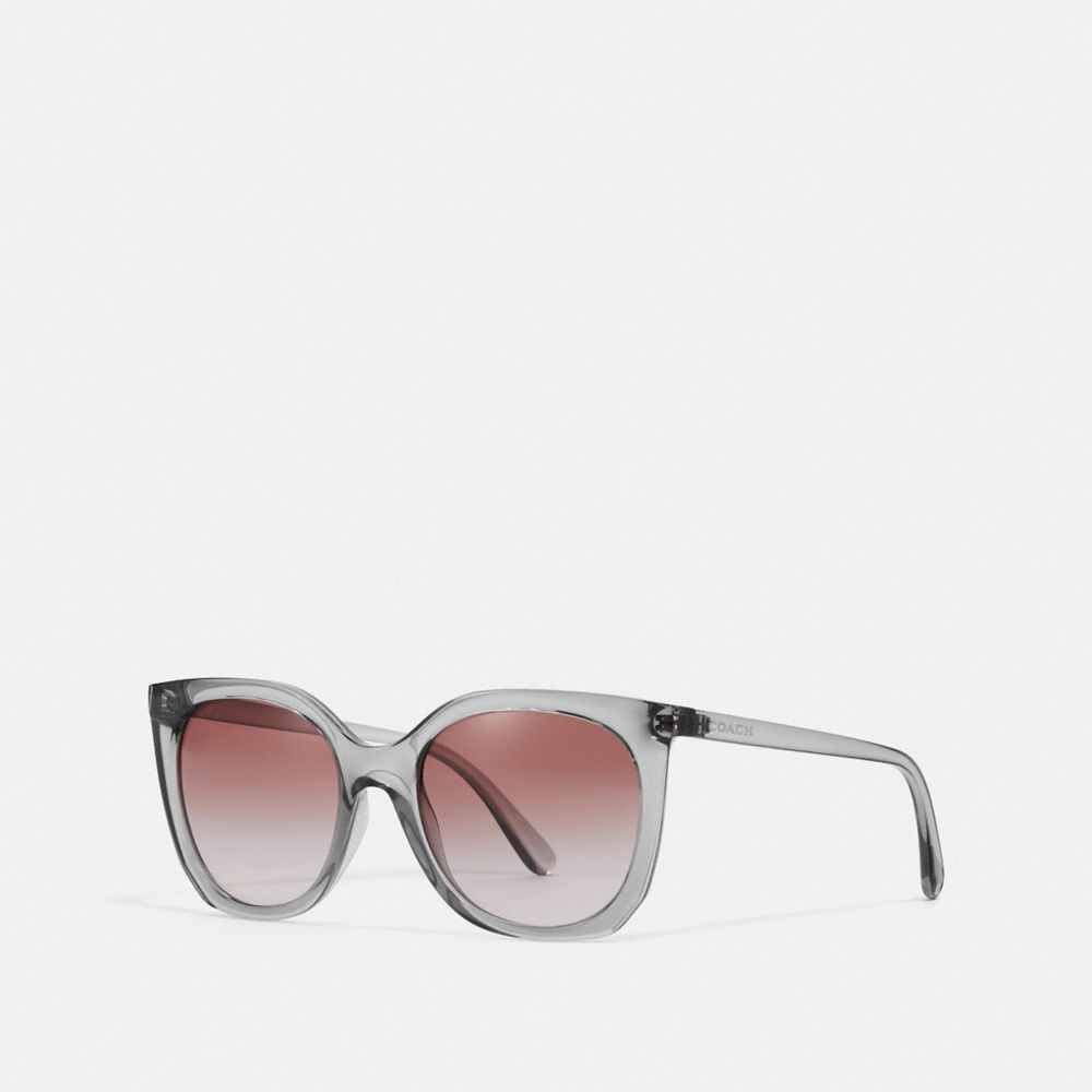 ALEXA SQUARE SUNGLASSES - L1086 - TRANSPARENT GRAY