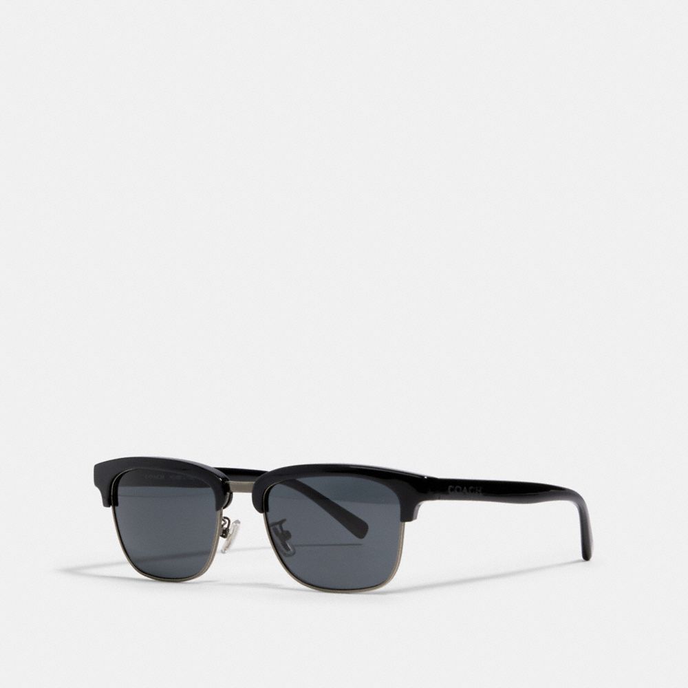COACH L1126 Dean Square Sunglasses BLACK