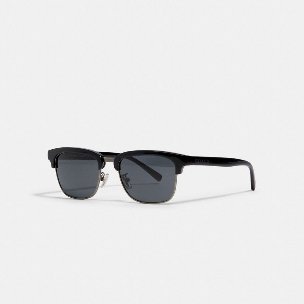 COACH DEAN SQUARE SUNGLASSES - BLACK - L1126