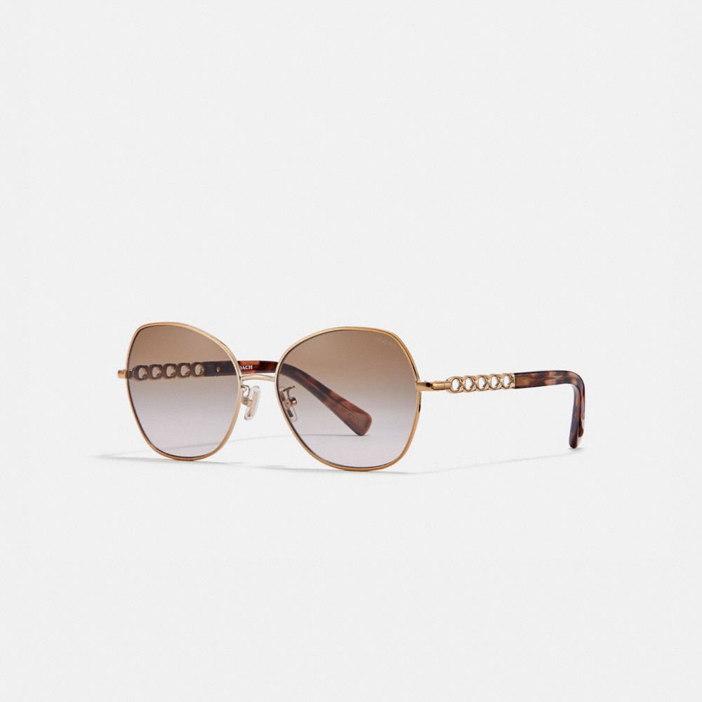 Signature Chain Round Sunglasses