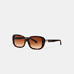 COACH Signature Rectangle Sunglasses - DARK TORTOISE - L1142