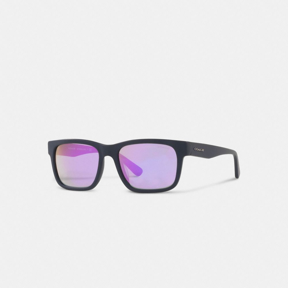 Square Frame Sunglasses - L1161 - MATTE NAVY