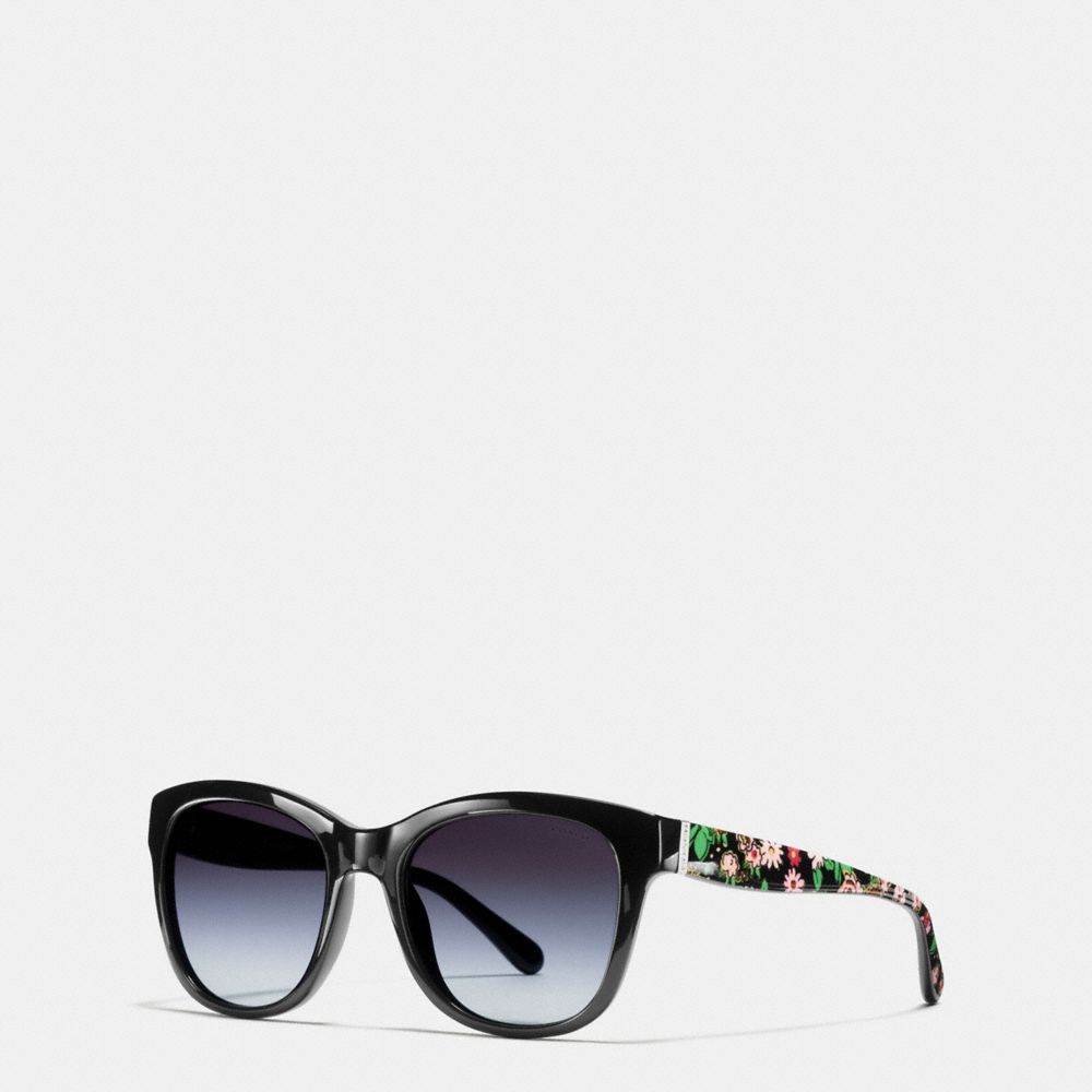 COACH L1638 Evergreen Sunglasses BLACK/PINK MOUNTAIN