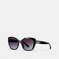 COACH L1639 - HORSE AND CARRIAGE SOFT SQUARE SUNGLASSES BLACK