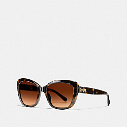 HORSE AND CARRIAGE SOFT SQUARE SUNGLASSES - DARK TORTOISE - COACH L1639