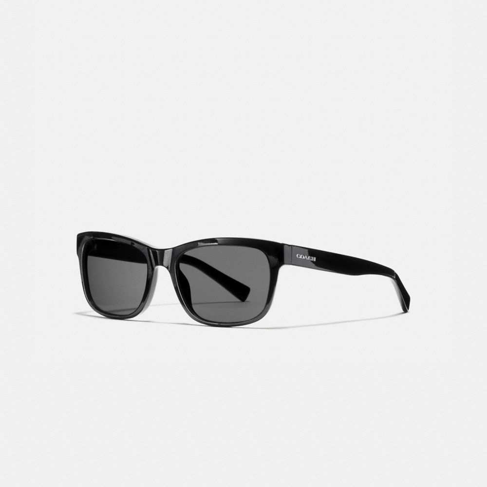 COACH l1641 HUDSON RECTANGLE SUNGLASSES BLACK