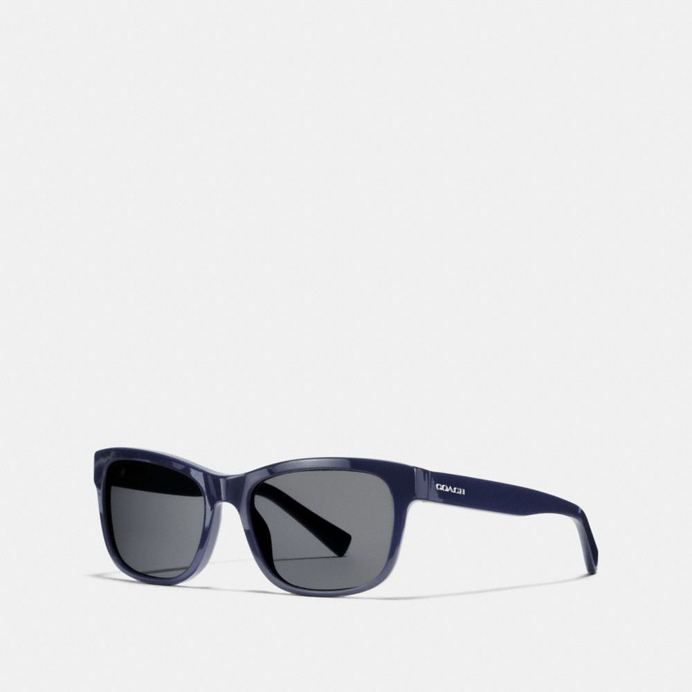 COACH L1641 Hudson Rectangle Sunglasses NAVY