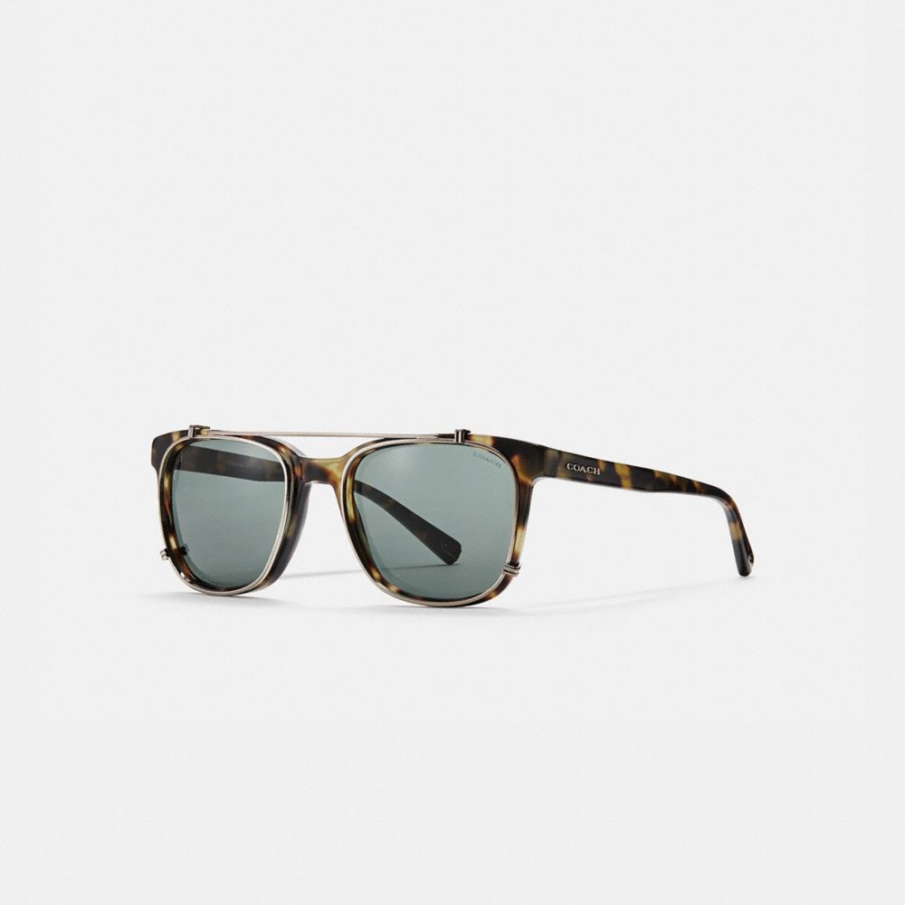 COACH L1657 Phantos Square Sunglasses TOKYO TORTOISE/GREEN