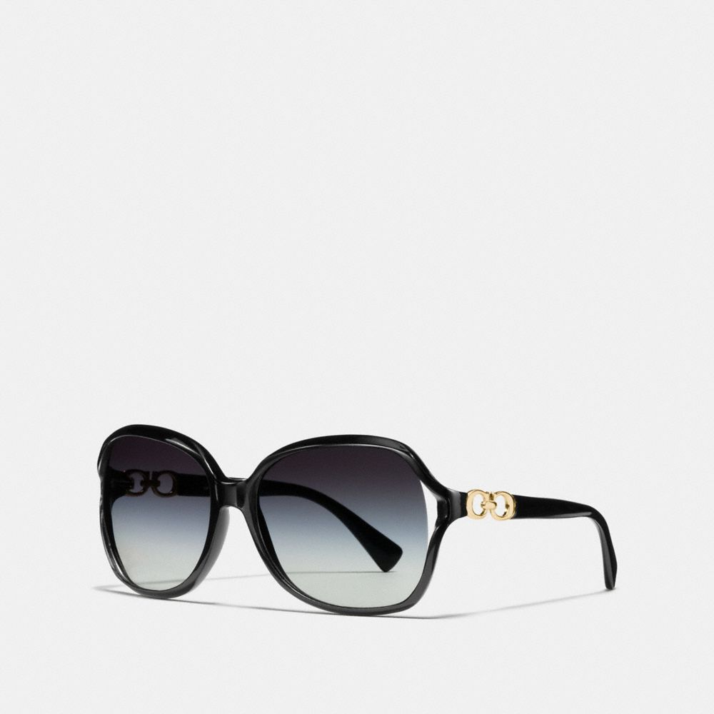 COACH L948 - KISSING C SUNGLASSES BLACK